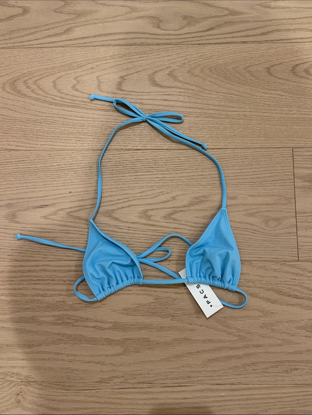 PacSun Light Blue Triangle Bikini Top
